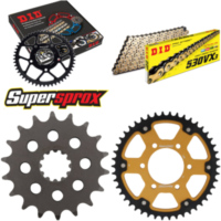 Kettensatz Stealth gold für: KAWASAKI ZX-12R 1200 00-06 18-46-116 DID530VX3(G&B) Endlos