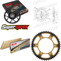 Chain Kit Stealth gold for: HUSQVARNA WR125 95-97/WRE125 13-52-114 DID520ZVM-X(G&G) rivet