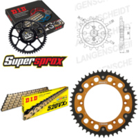 Chain Kit Stealth gold for: HUSQVARNA SM125 00-13 13-46-112 DID520VX3(G&B) Clip