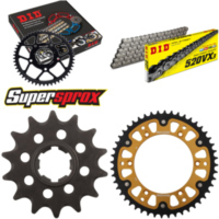 Kettensatz Stealth gold für: HUSQVARNA CR250 92-94/WR250 14-48-114 DID520VX3 Clip