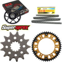 Kettensatz Stealth gold für: HUSQVARNA CR250 00-05/WR250 13-48-114 DID520NZ Clip