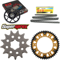 Chain Kit Stealth gold for: HUSQVARNA CR250 95-98 13-48-114 DID520NZ Clip