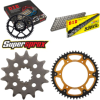 Chain Kit Stealth gold for: HUSQVARNA TC250 02-03/TE250 14-50-116 DID520VX3 Clip
