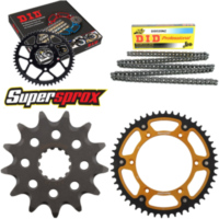 Kettensatz Stealth gold für: HUSQVARNA TC250 09-14 13-50-116 DID520NZ Clip