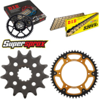 Chain Kit Stealth gold for: HUSQVARNA TC250 09-14 13-50-116 DID520VX3(G&B) Clip