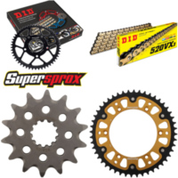 Chain Kit Stealth gold for: HUSQVARNA TE350 92-96/TE510 14-48-116 DID520VX3(G&B) Clip