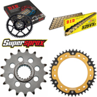 Chain Kit Stealth gold for: HUSQVARNA Nuda 900 /i.e. /R 17-42-116 DID525VX3(G&B) rivet