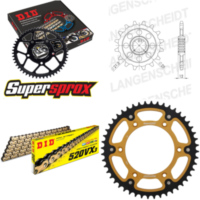 Kettensatz Stealth gold für: HUSABERG FE600 /S /E 00-03 15-48-114 DID520VX3(G&B) Clip