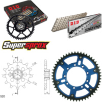 Chain Kit Stealth blue TM Enduro 125 98-00 13-51-114 DID520ZVM-X(S&S) rivet