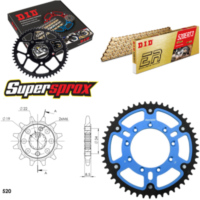 Chain Kit Stealth blue TM Cross 125 03-15/Enduro 12 12-50-114 DID520ERT2(G&G) Clip