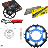 Chain Kit Stealth blue TM Cross 125 03-15/Enduro 12 12-50-114 DID520VX3 rivet