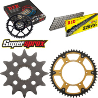 Chain Kit Stealth gold for: SUZUKI RM125 88-91/RM125 06-13 12-51-114 DID520VX3 Clip