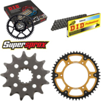 Kettensatz Stealth gold für: SUZUKI DR-Z 250 01-10 13-49-112 DID520 Clip