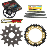 Chain Kit Stealth gold for: SUZUKI DR350 S 90-93 14-43-108 DID520NZ Clip