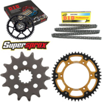 Kettensatz Stealth gold für: SUZUKI DR350 [US] 90-93 14-47-110 DID520NZ Clip