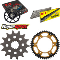 Chain Kit Stealth gold for: SUZUKI DR350 [US] 90-93 14-47-110 DID520VX3 Clip