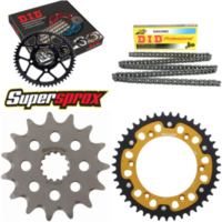 Chain Kit Stealth gold for: SUZUKI DR350 SE 96-96/DR350 15-43-108 DID520NZ Clip