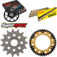 Kettensatz Stealth gold für: SUZUKI DR350 [US] 94-99/DR35 15-44-112 DID520VX3(G&B) Niet