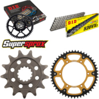 Chain Kit Stealth gold for: SUZUKI RM-Z 250 13-14 13-49-114 DID520VX3 rivet