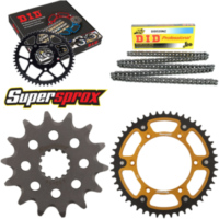 Chain Kit Stealth gold for: SUZUKI DR-Z 400 E 00-07 14-48-112 DID520NZ Clip