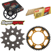 Chain Kit Stealth gold for: SUZUKI DR-Z 400 E 00-07 14-48-112 DID520ERT2(G&G) Clip