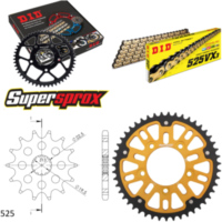 Chain Kit Stealth gold for: SUZUKI GSF400 Bandit 91-92 14-47-114 DID525VX3(G&B) endless