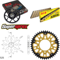 Chain Kit Stealth gold for: SUZUKI GSX-R 400 91-97 14-44-108 DID525VX3(G&B) rivet