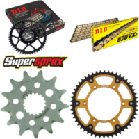 Kettensatz Stealth gold für: SUZUKI RM-Z 450 13-14 13-50-114 DID520VX3(G&B) Niet