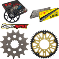 Kettensatz Stealth gold für: SUZUKI VZ800 Marauder 97-04 15-48-116 DID530VX3 Niet