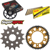 Chain Kit Stealth gold for: SUZUKI DL650 V-Strom 07-15/D 15-47-118 DID525VX3(G&B) rivet