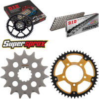 Kettensatz Stealth gold für: SUZUKI SFV650 Gladius 09-15 15-46-112 DID520ZVM-X Niet