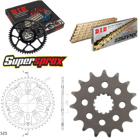 Kettensatz Stealth gold für: SUZUKI SV650 99-06/SV650 A 0 15-45-110 DID525ZVM-X(G&G) Niet
