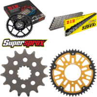 Chain Kit Stealth gold for: SUZUKI GSF650 A /SA ABS 07 15-48-118 DID525VX3 endless