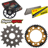 Kettensatz Stealth gold für: SUZUKI GSX-R 750 04-05 17-43-110 DID525VX3 Niet