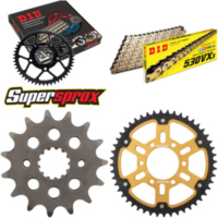 Kettensatz Stealth gold für: SUZUKI GSX-R 1100 >530< 89-89 15-48-114 DID530VX3(G&B) Niet