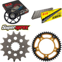 Kettensatz Stealth gold für: SUZUKI GSF1200 /N /S /A /SA 15-45-116 DID530VX3 Endlos
