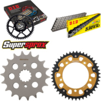Chain Kit Stealth gold for: SUZUKI GSF1250 A /SA Bandit 18-43-118 DID530VX3 rivet
