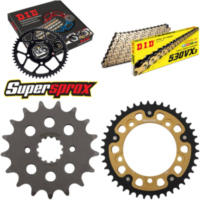 Kettensatz Stealth gold für: SUZUKI GSX-R 1000 01-06 17-42-110 DID530VX3(G&B) Niet