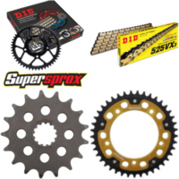 Kettensatz Stealth gold KA/SU KLV1000 04-06/DL1000 V 17-41-112 DID525VX3(G&B) Endlos
