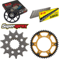 Chain Kit Stealth gold HUSA/for: KTM TE125 2T 12-13/TE12 13-50-118 DID520VX3 endless