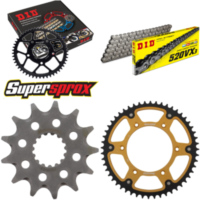 Chain Kit Stealth gold for: HUSABERG FE450 Enduro 09-12/ 13-52-118 DID520VX3 endless