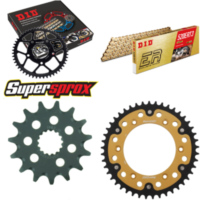 Kettensatz Stealth gold für: KTM EGS400 LC4 93-98/EGS400 15-45-118 DID520ERT2(G&G) Clip