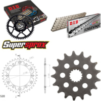 Chain Kit Stealth gold for: KTM Duke 640 03-07/Duke 640 17-38-118 DID520ZVM-X(S&S) rivet