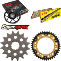 Kettensatz Stealth gold für: KTM Duke 94-96/Adventure 640 16-42-118 DID520VX3(G&B) Niet