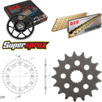 Kettensatz Stealth gold für: KTM Duke 620 LC4 94-95/Duke 17-38-106 DID520ZVM-X(G&G) Niet