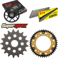Chain Kit Stealth gold for: KTM EGS620 LC4-E Adventurer 17-45-118 DID520VX3 Clip