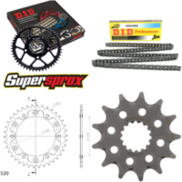 Kettensatz Stealth gold für: KTM EXE125 Supermoto 00-01 13-38-106 DID520NZ Clip