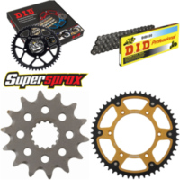 Kettensatz Stealth gold für: KTM EXC250 Enduro 98-98/MX25 14-52-118 DID520 Clip