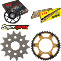 Kettensatz Stealth gold für: KTM EXC250 Enduro 98-98/MX25 14-52-118 DID520VX3(G&B) Endlos