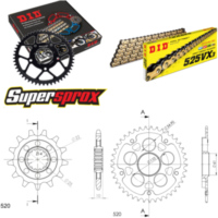 Chain Kit Stealth black for: MV Agusta Brutale 750 /S 14-41-108 DID525VX3(G&B) endless